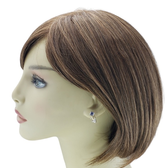 18K Two-Tone Gold Sapphire and Diamond Earrings JAGi Certified #15945 - Picture 6 of 8